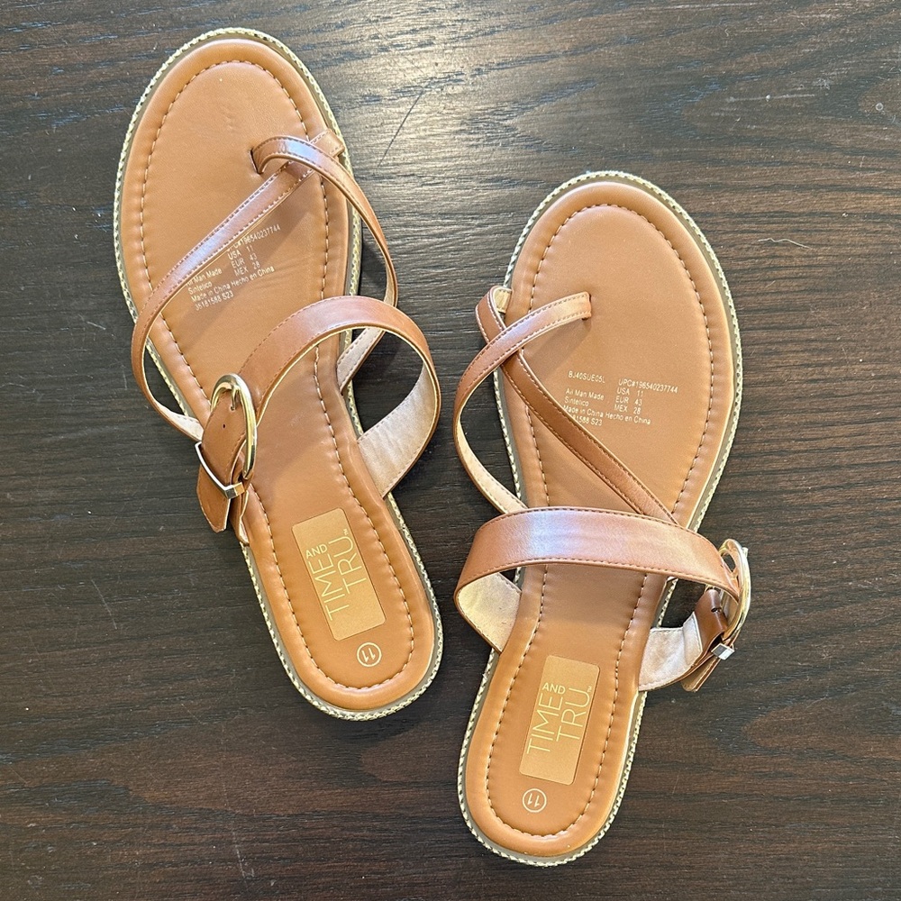 Women's Brown Strappy Sandals